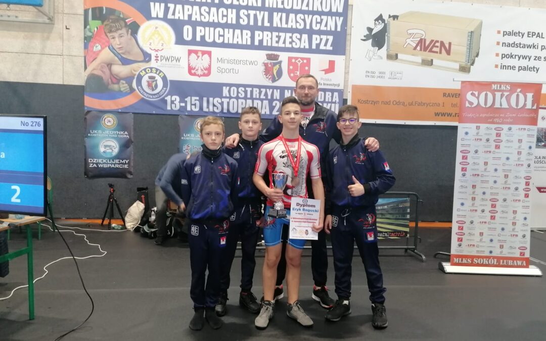 Eryk Bogucki brązowym medalistą Mistrzostw Polski w zapasach