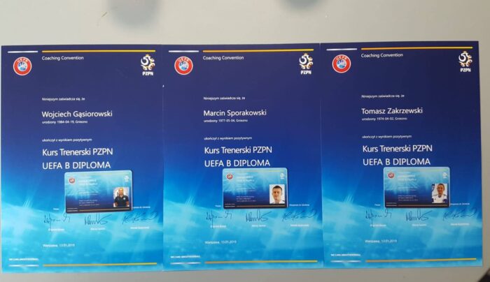 Trzech trenerów Mieszka z licencjami UEFA B