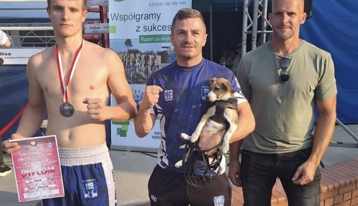 Aleks Kamiński młodzieżowym wicemistrzem Polski w kickboxingu
