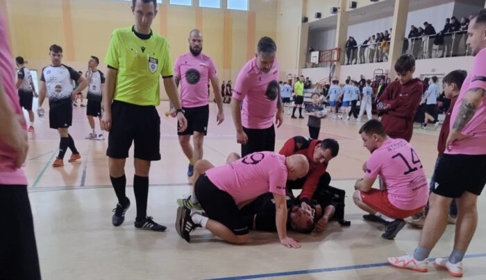 Koszmarny wypadek podczas futsalowego turnieju WOŚP w Witkowie