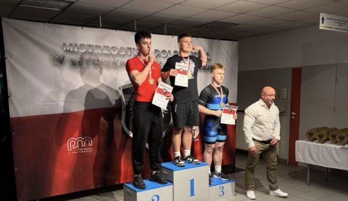 Marcel Górski wicemistrzem Polski w wyciskaniu sztangi